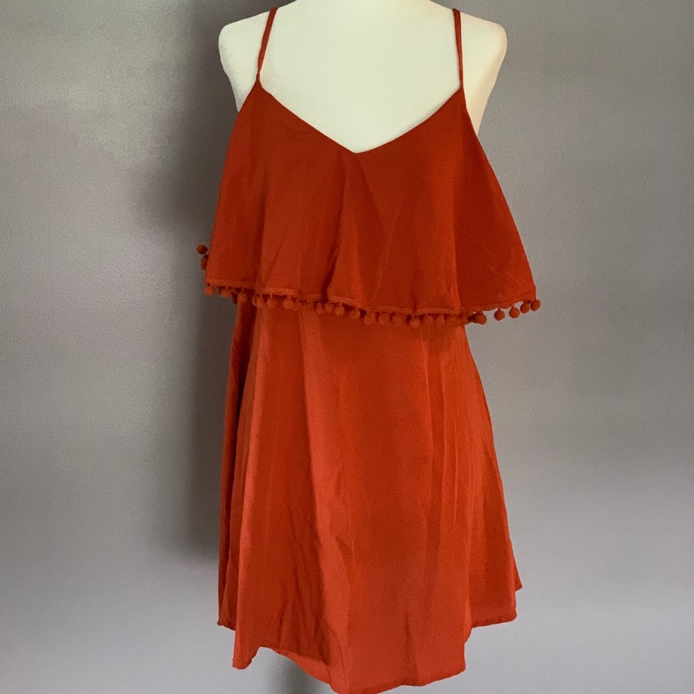 Pom Pom trim dress